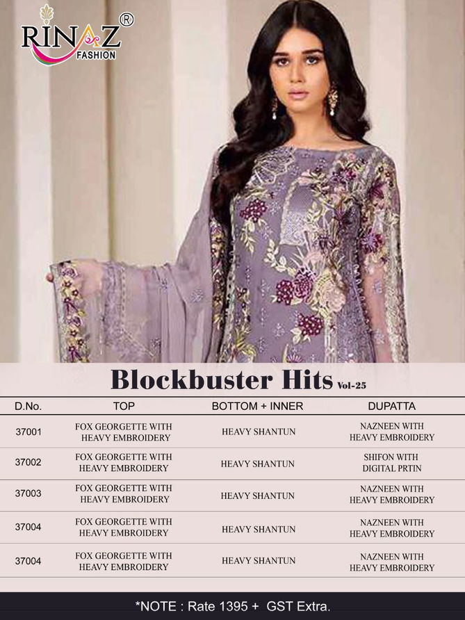 Rinaz Blockbuster Hits 25 New Fancy Festival Wear Pakistani Salwar Kameez Collection